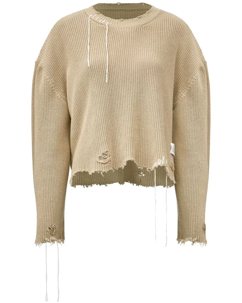 Maison Margiela Pullover mit rundem Ausschnitt - Nude Nude