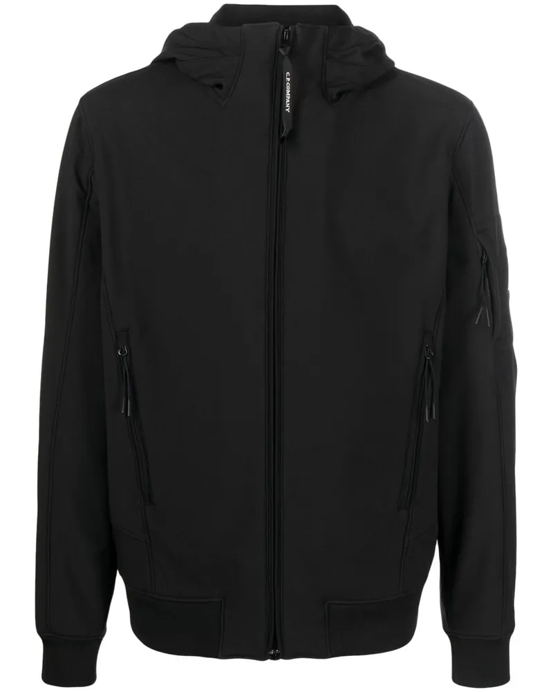 C.P. Company Kapuzenjacke mit Linsen-Detail - Schwarz Schwarz