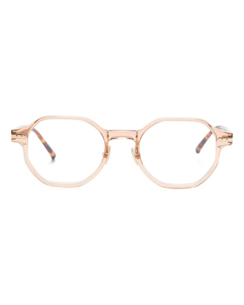Linda Farrow Axis Brille mit achteckigem Gestell - Braun Braun