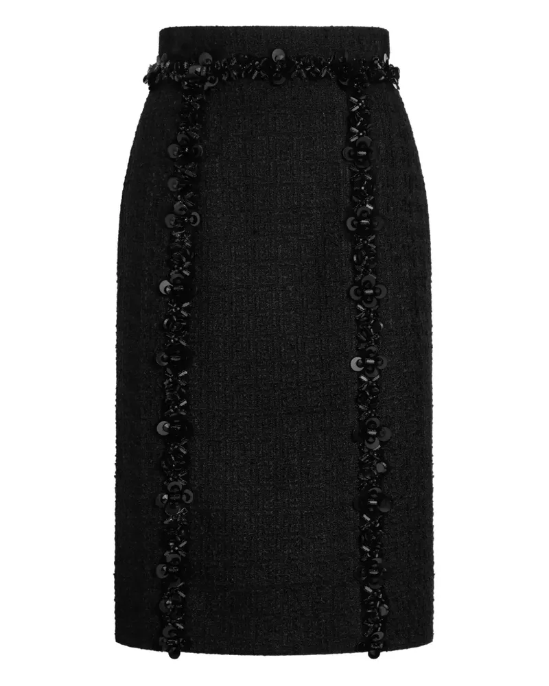 Dolce & Gabbana Rock mit Perlen - Schwarz Schwarz