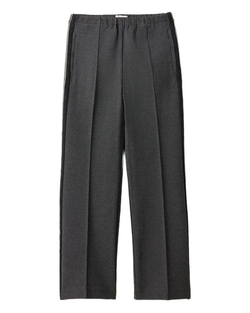 Miu Miu Gestrickte Hose mit Seitenstreifen - Grau Grau