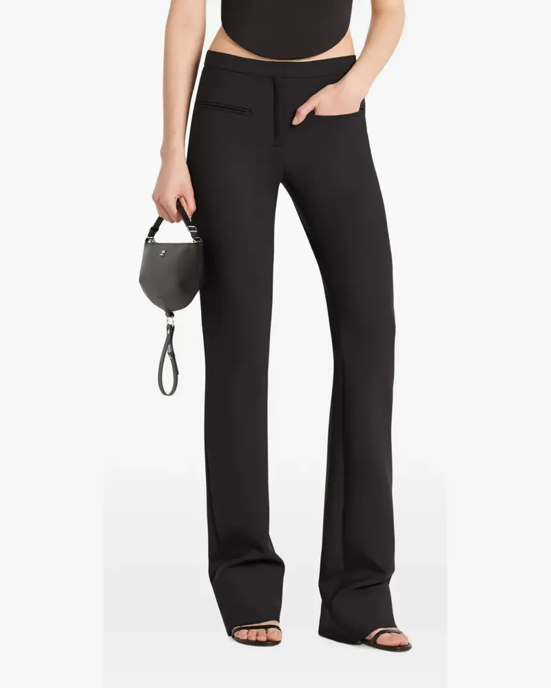 Courrèges Klassische Hose - Schwarz Schwarz