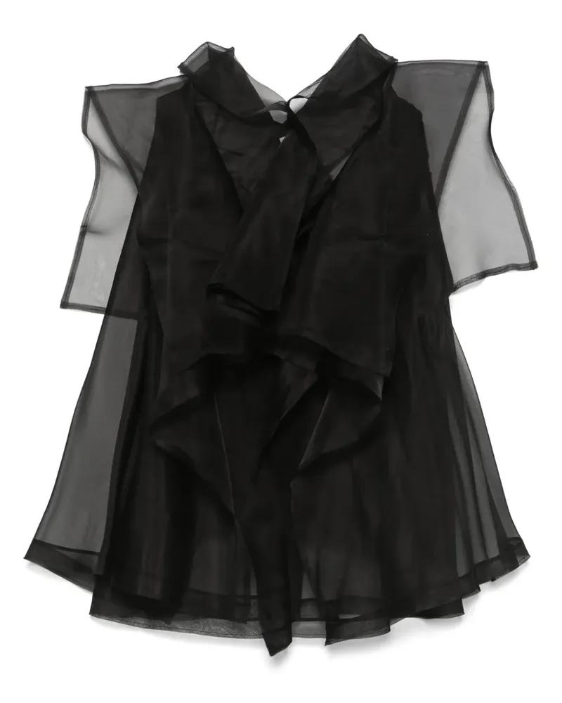 KHAITE Santana Bluse - Schwarz Schwarz