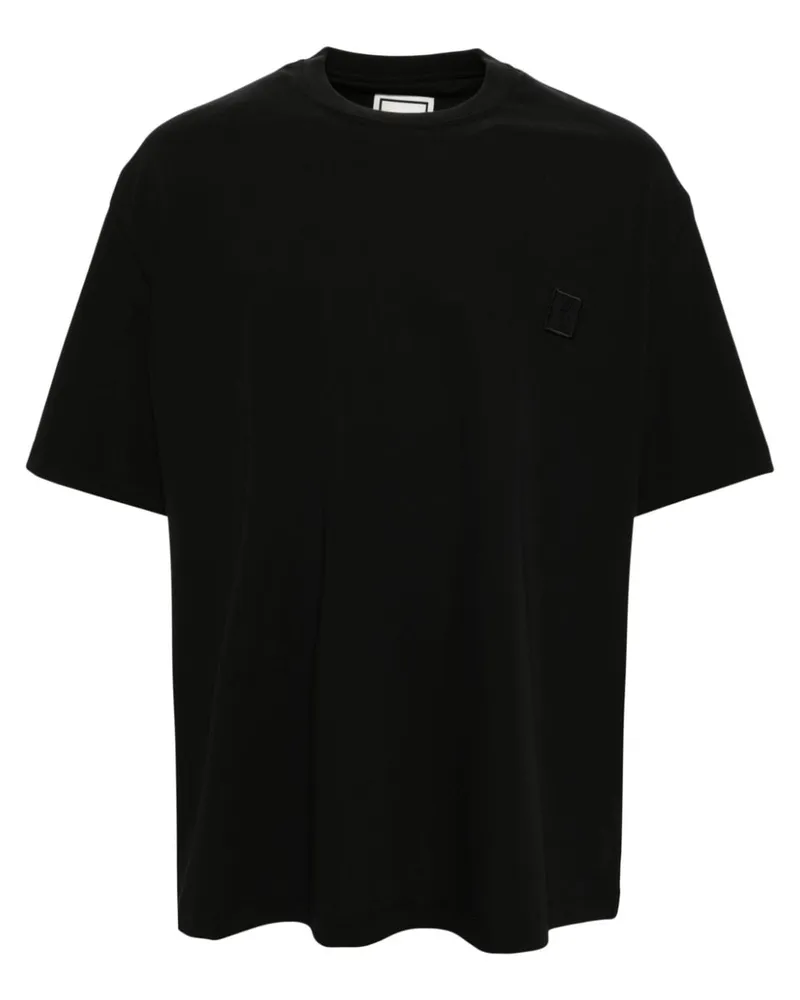 Wooyoungmi T-Shirt mit Logo-Patch - Schwarz Schwarz