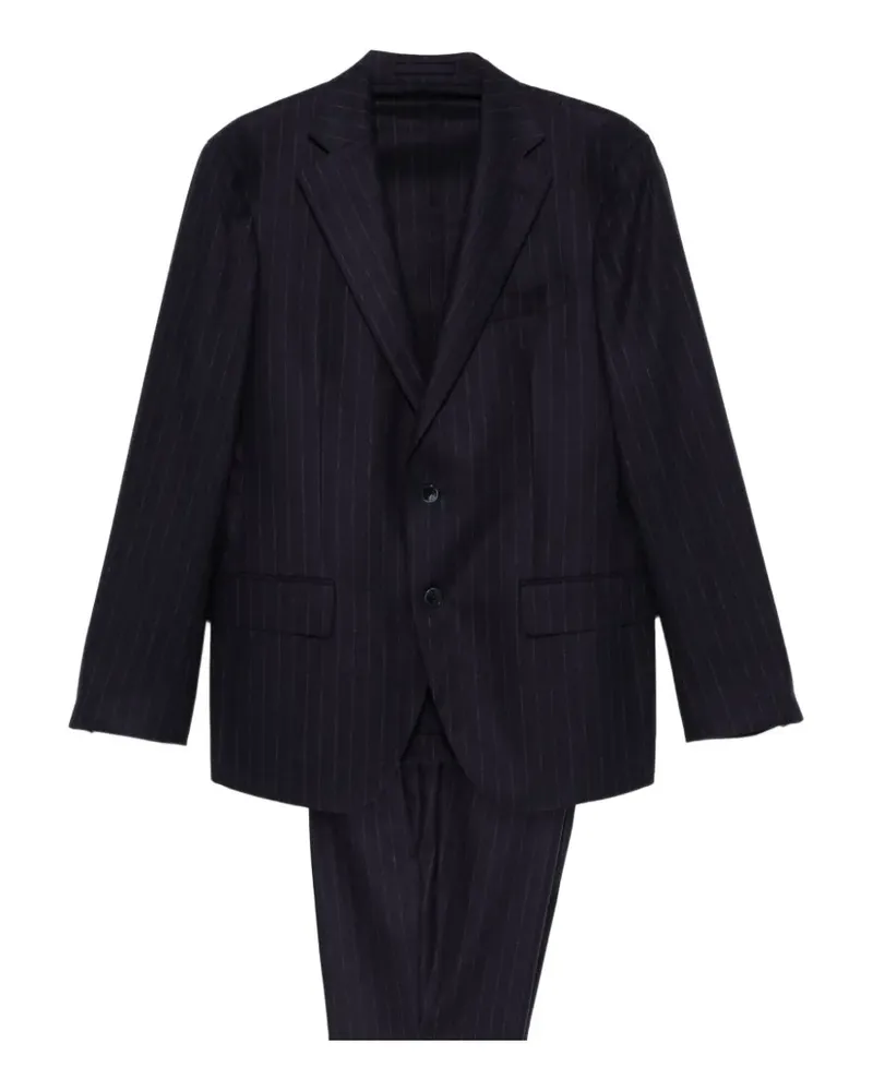 Luigi Bianchi Mantova pinstripe-pattern single-breasted suit - Blau Blau