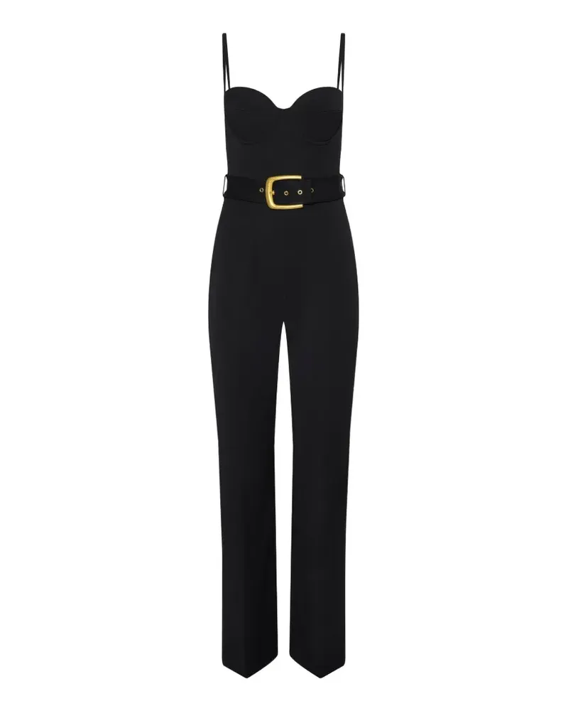 L'Agence Jessa belted jumpsuit - Schwarz Schwarz