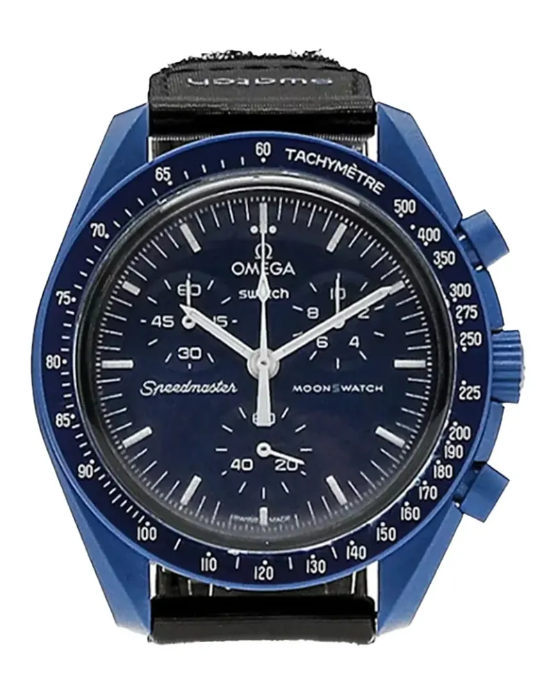 Omega x Swatch Mission to Neptune 47.30mm watch - Blau Blau