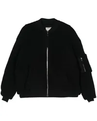 Laneus Bomberjacke mit Shearling-Futter Schwarz