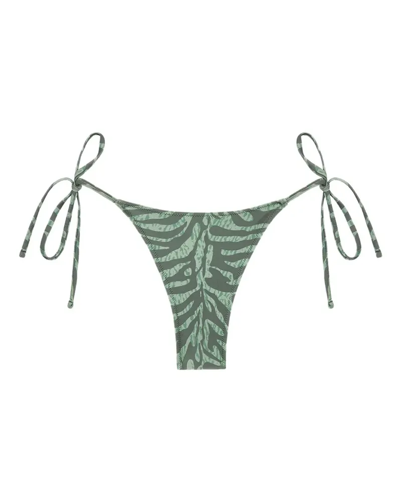 TROPIC of C Bikinihöschen mit Zebra-Muster - Grün Grün
