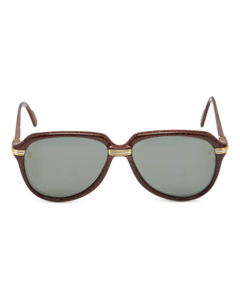 Cartier Getönte Pilotenbrille - Braun Braun