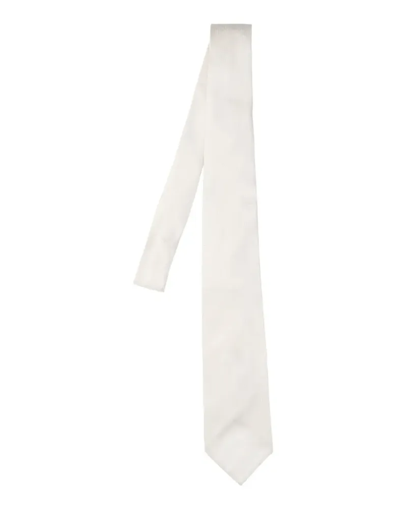 Cesare Attolini pointed tie - Weiß Weiß