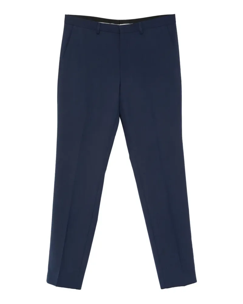 HUGO BOSS flat-front trousers - Blau Blau