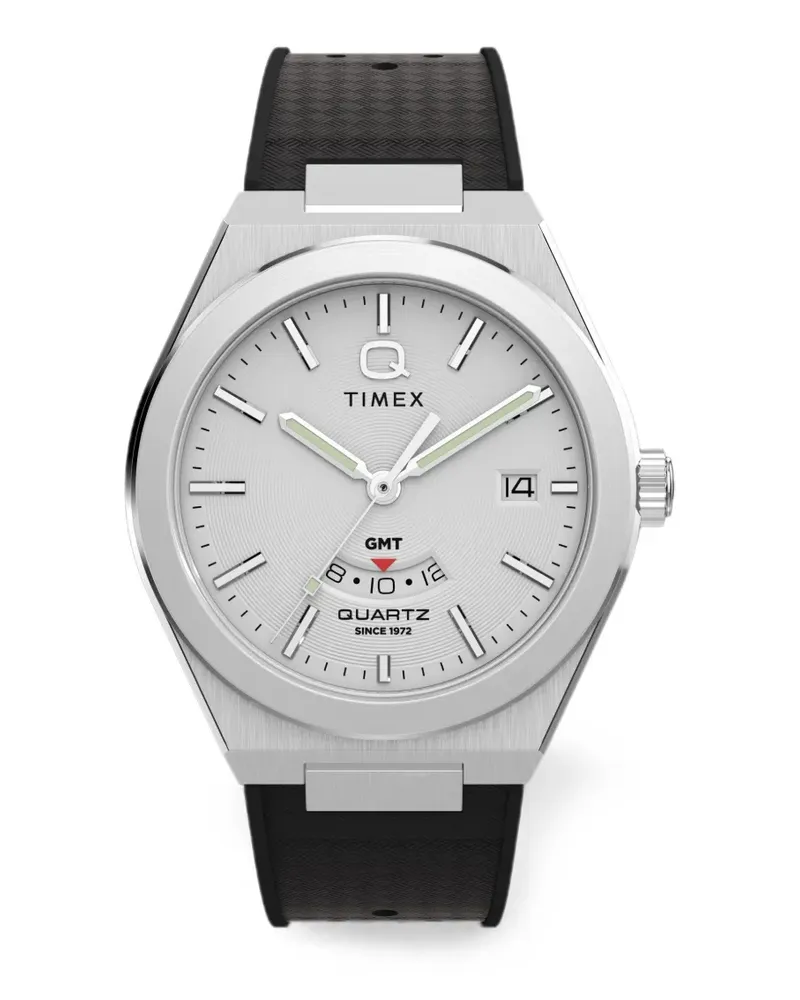Timex Q Continental GMT Armbanduhr 39mm - Weiß Weiß