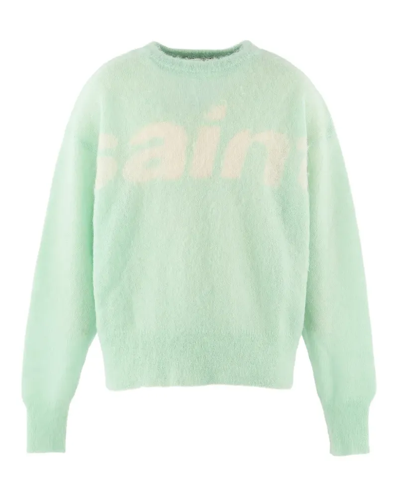 SAINT MXXXXXX Pullover mit Logo-Intarsie - Grün Grün