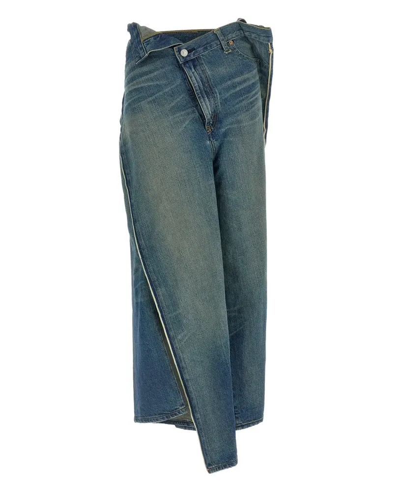 Junya Watanabe x Levi Jeans mit asymmetrischen Einsätzen - Blau Blau