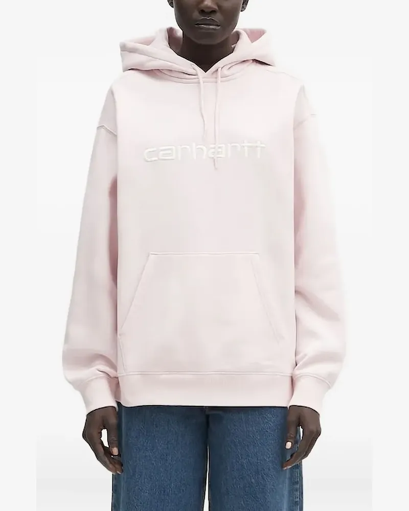 Carhartt WIP Hoodie mit Logo-Stickerei - Rosa Rosa