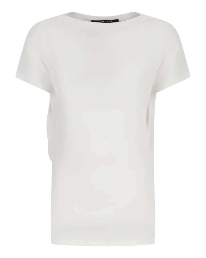 Jacquemus Le Haut Mistral draped T-shirt - Weiß Weiß