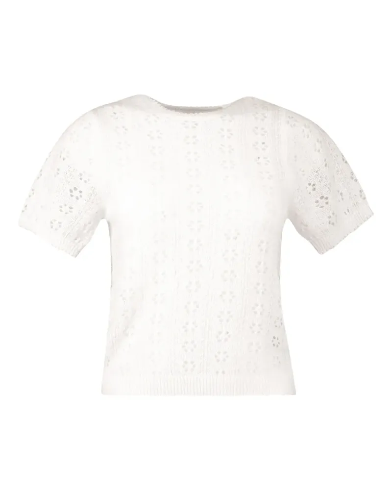 DÔEN Monica openwork top - Weiß Weiß