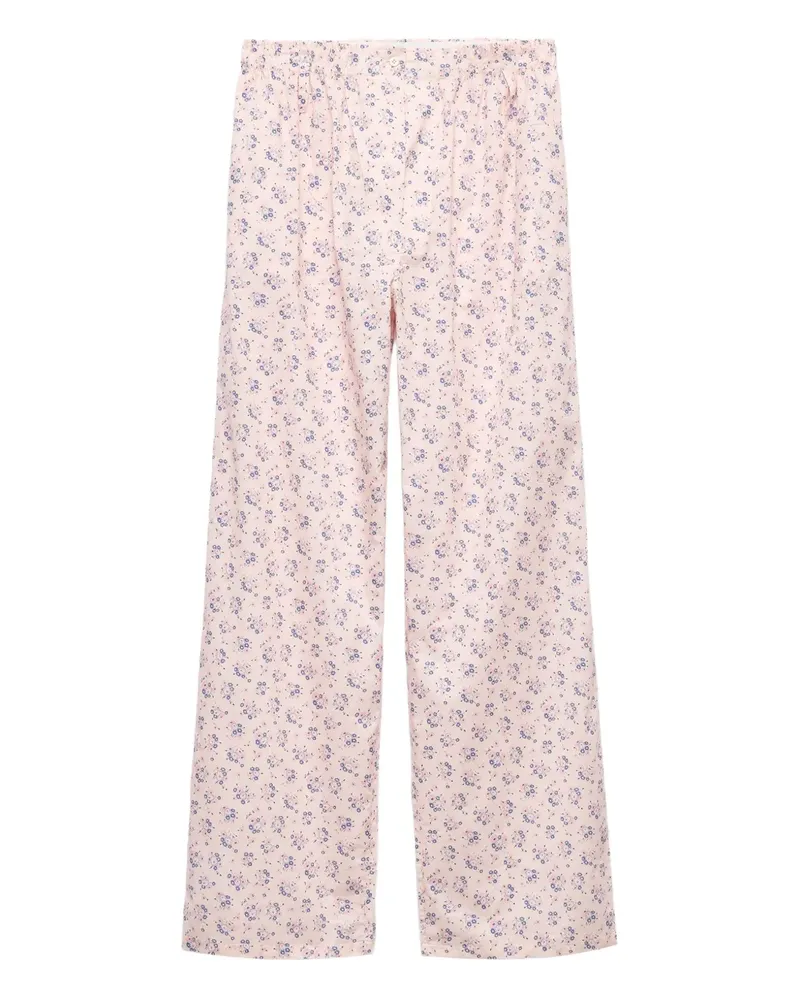 Prada Hose mit Blumen-Print - Rosa Rosa