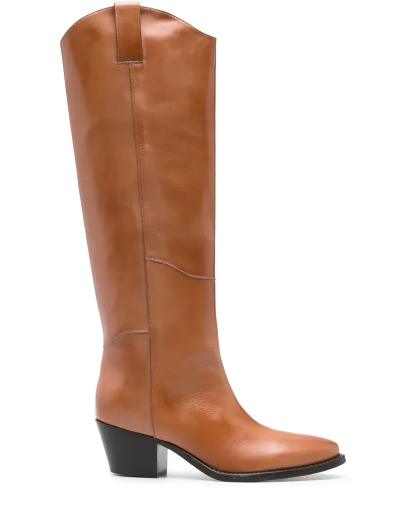 P.A.R.O.S.H. Kniehohe Stiefel - Braun Braun