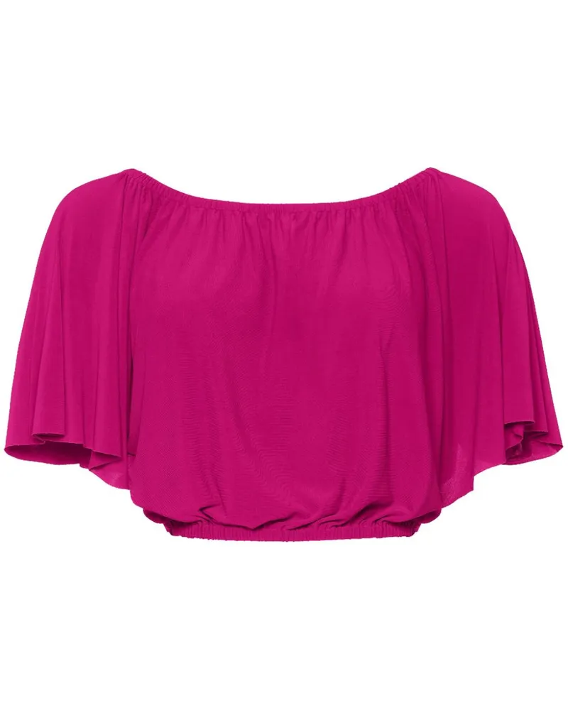 Eres Solal Cropped-Top - Rosa Rosa