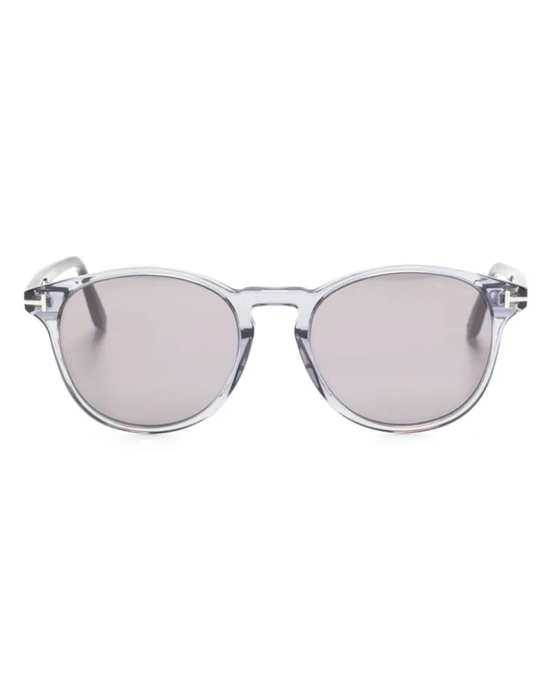 Tom Ford Sonnenbrille mit rundem Gestell - Grau Grau