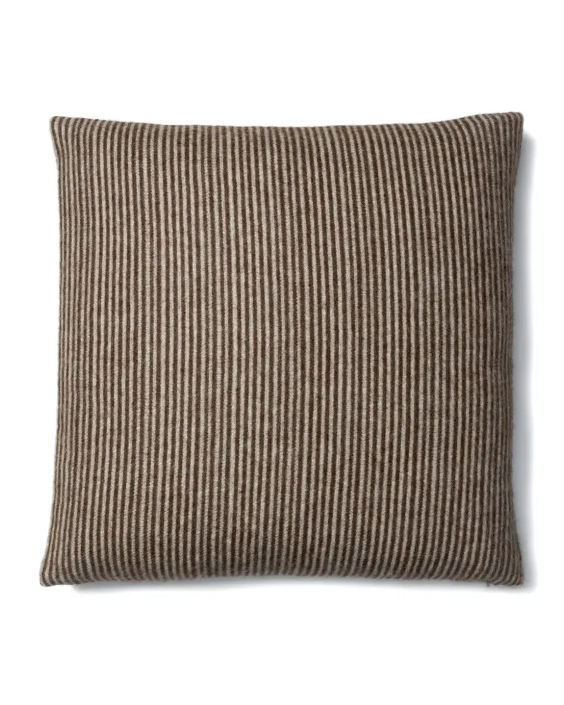 BLACKSAW Gestreiftes Kissen - Braun Braun