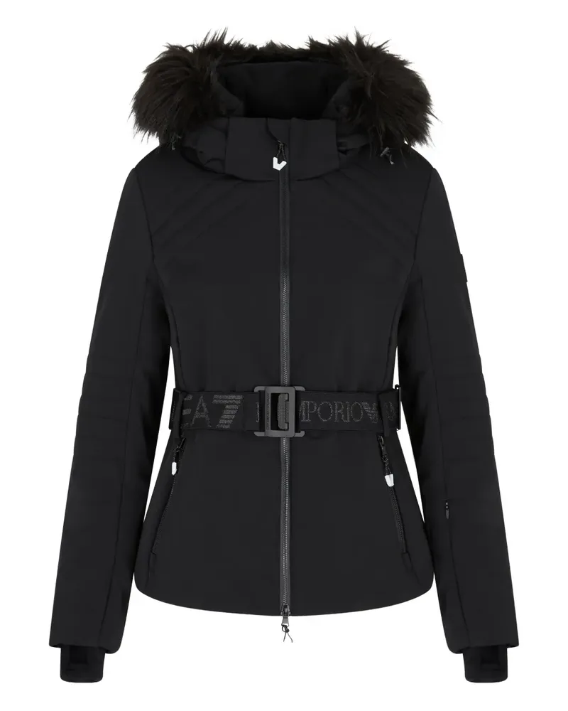 EA7 Gesteppte Jacke - Schwarz Schwarz