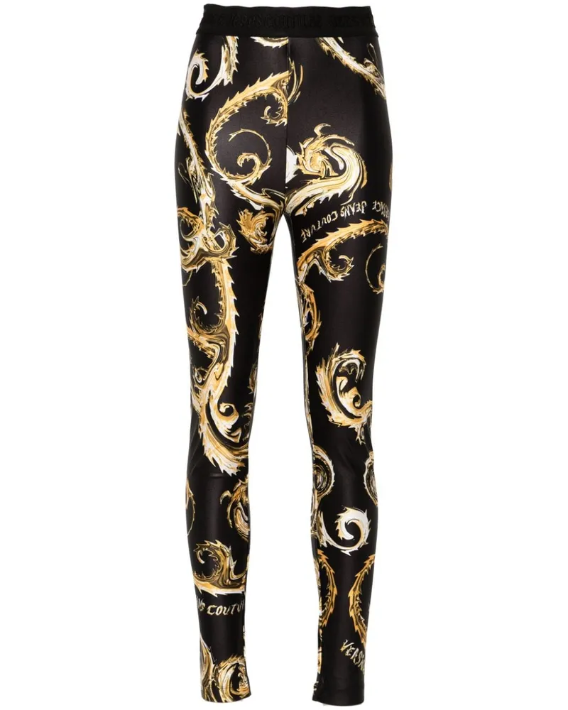 Versace Jeans Chromo Couture Leggings Schwarz