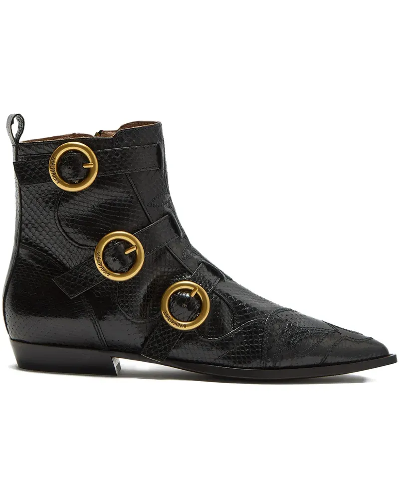 Maliparmi buckle strap boots - Schwarz Schwarz