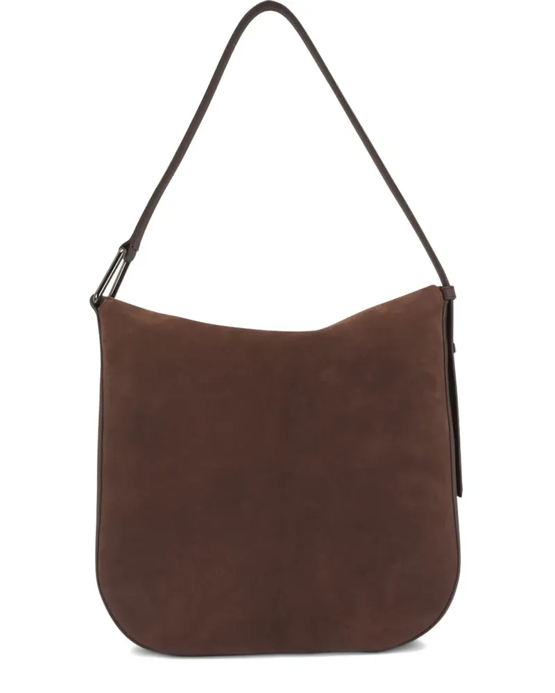 Akris Schultertasche aus Wildleder - Braun Braun