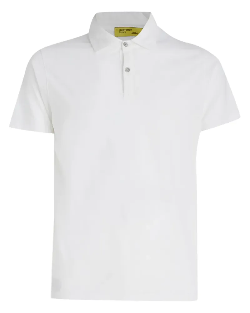 Customer Lovers Poloshirt mit kurzen Ärmeln - Weiß Weiß