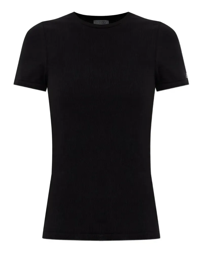 Maison Margiela ribbed T-shirt - Schwarz Schwarz