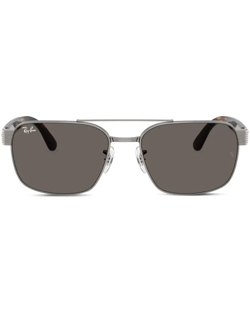 Ray Ban Sonnenbrille mit Logo - Silber Silber