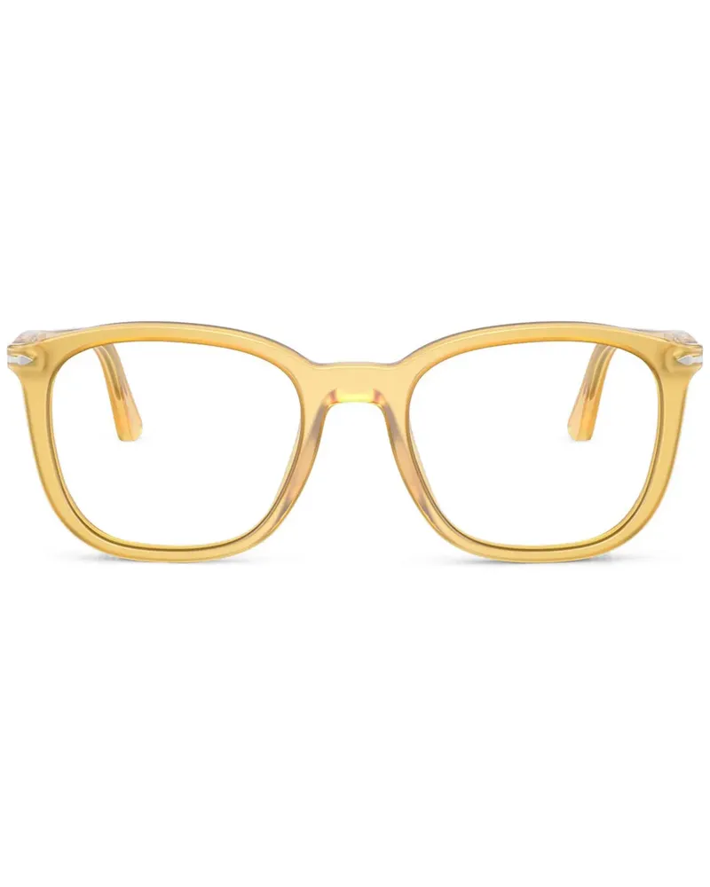 Persol Brille mit eckigem Gestell - Gelb Gelb