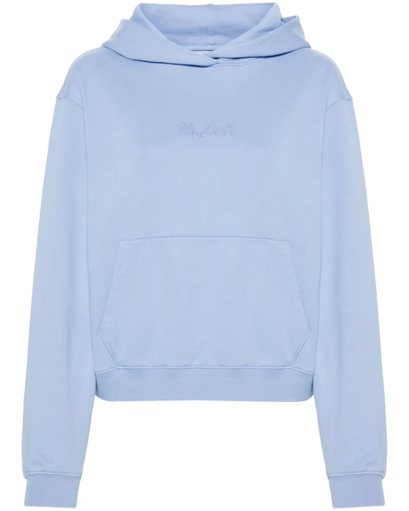 Woolrich Hoodie mit Logo-Stickerei - Blau Blau