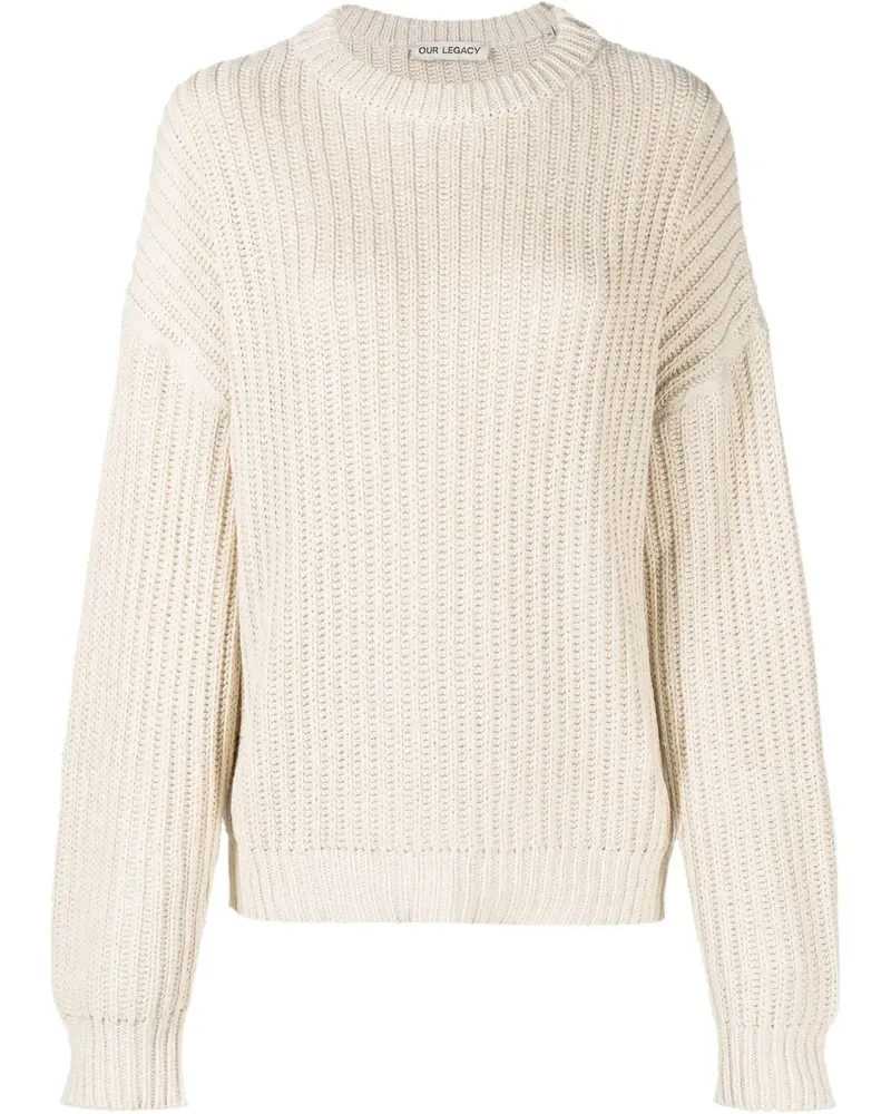 Our Legacy Sonar Intarsien-Pullover - Nude Nude