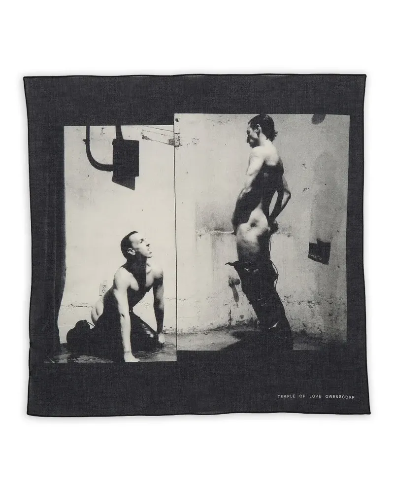 DRKSHDW by Rick Owens Schal mit grafischem Detail - Schwarz Schwarz