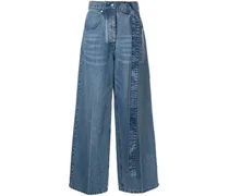 Weite High-Waist-Jeans