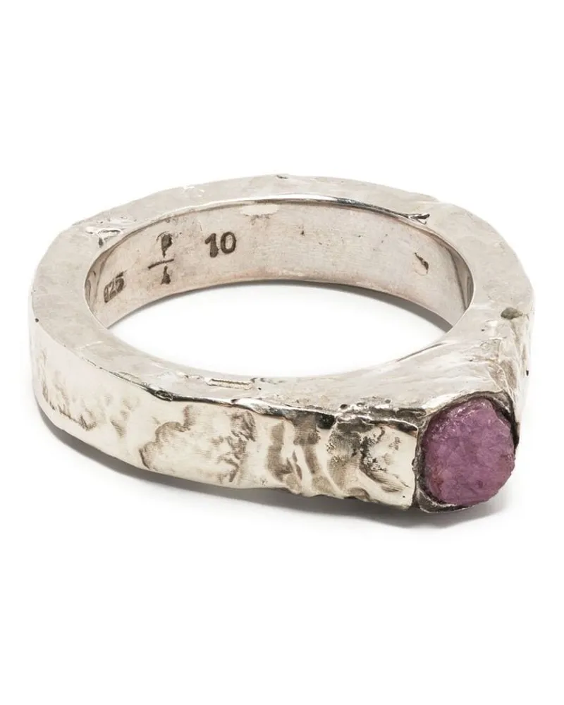 Parts Of Four Sistema Terrestrial Surfaced Ring - Silber Silber