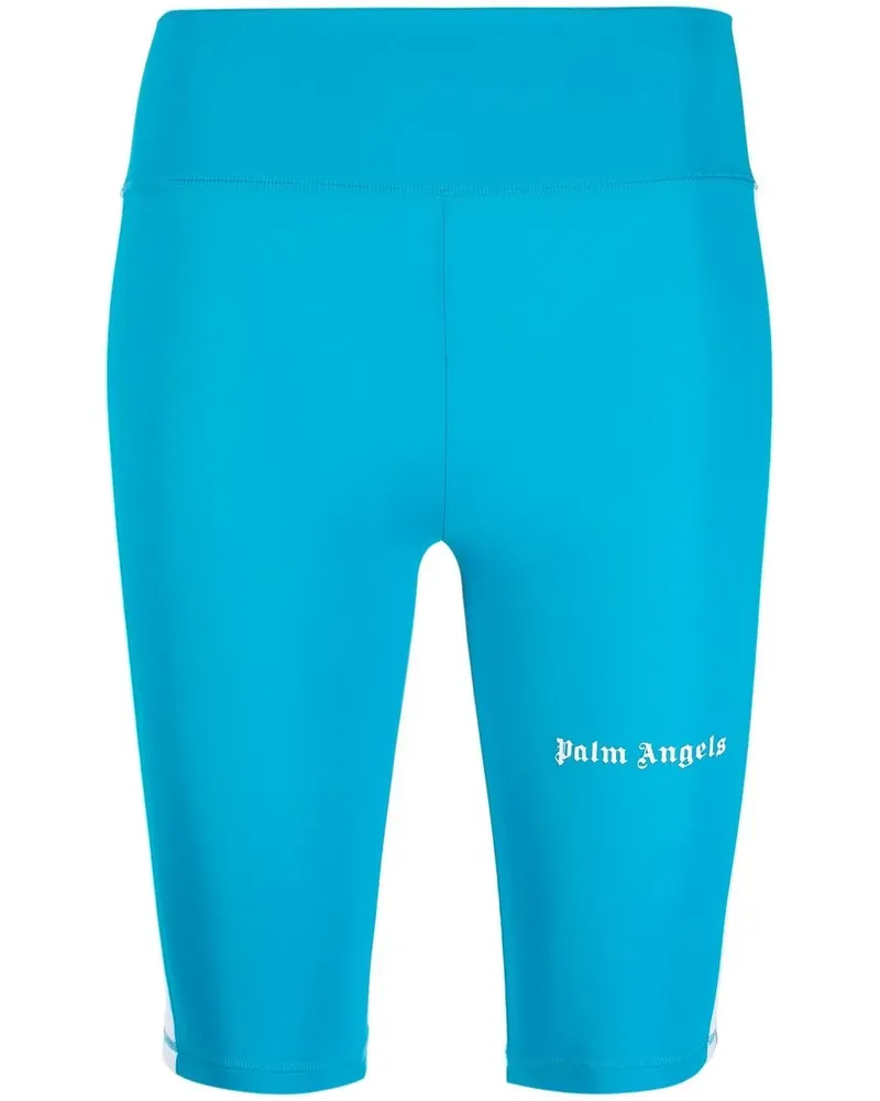Palm Angels Radlerhose mit seitlichen Streifen - Blau Blau