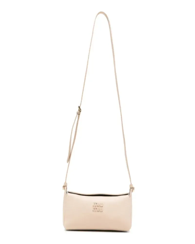 Miu Miu Umhängetasche aus Leder - Nude Nude