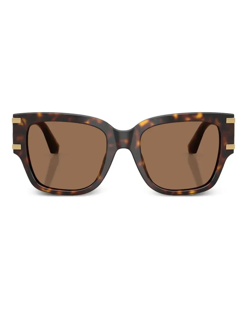 Dolce & Gabbana Sonnenbrille mit eckigem Gestell - Braun Braun
