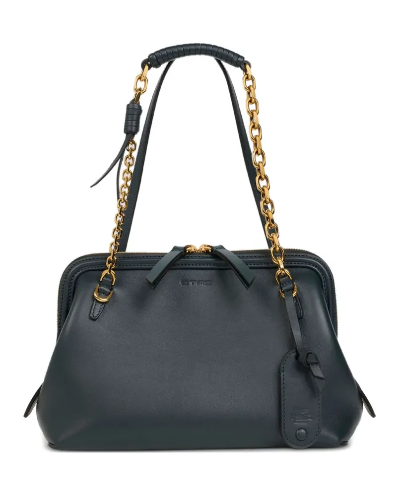Etro Schultertasche mit Kettenriemen - Grün Grün