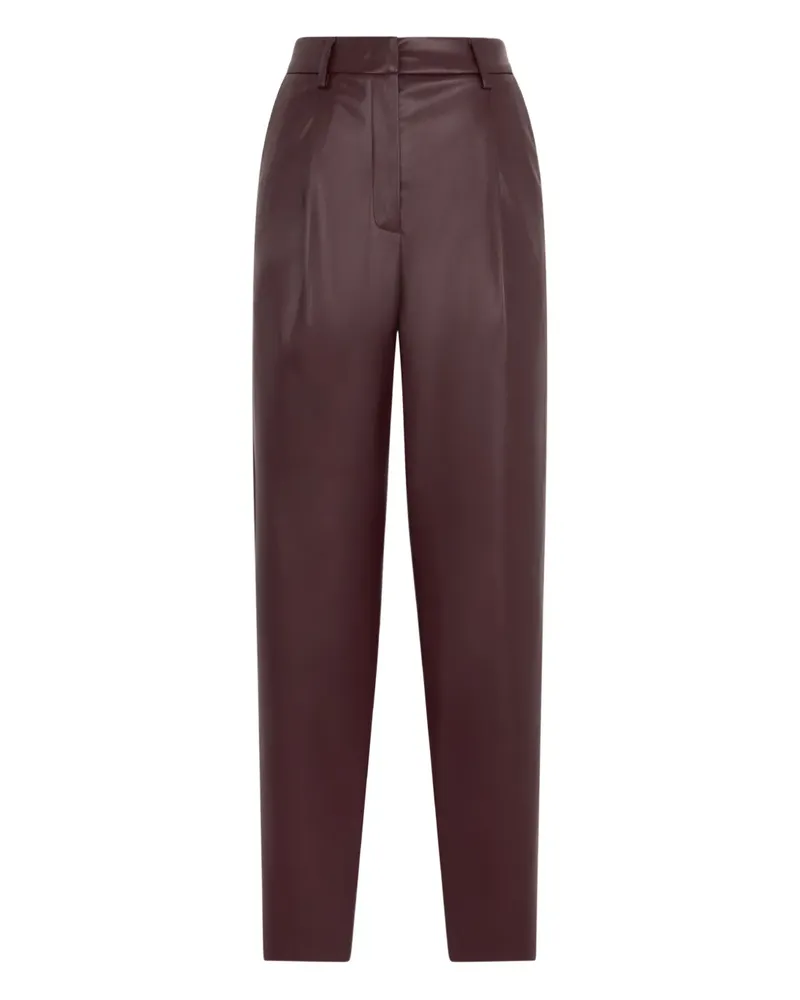 Boglioli vegan leather Trousers - Braun Braun