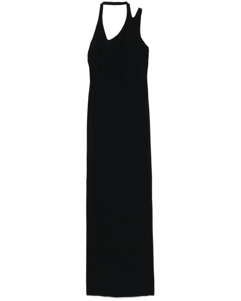 Patrizia Pepe Maxikleid mit Neckholder - Schwarz Schwarz