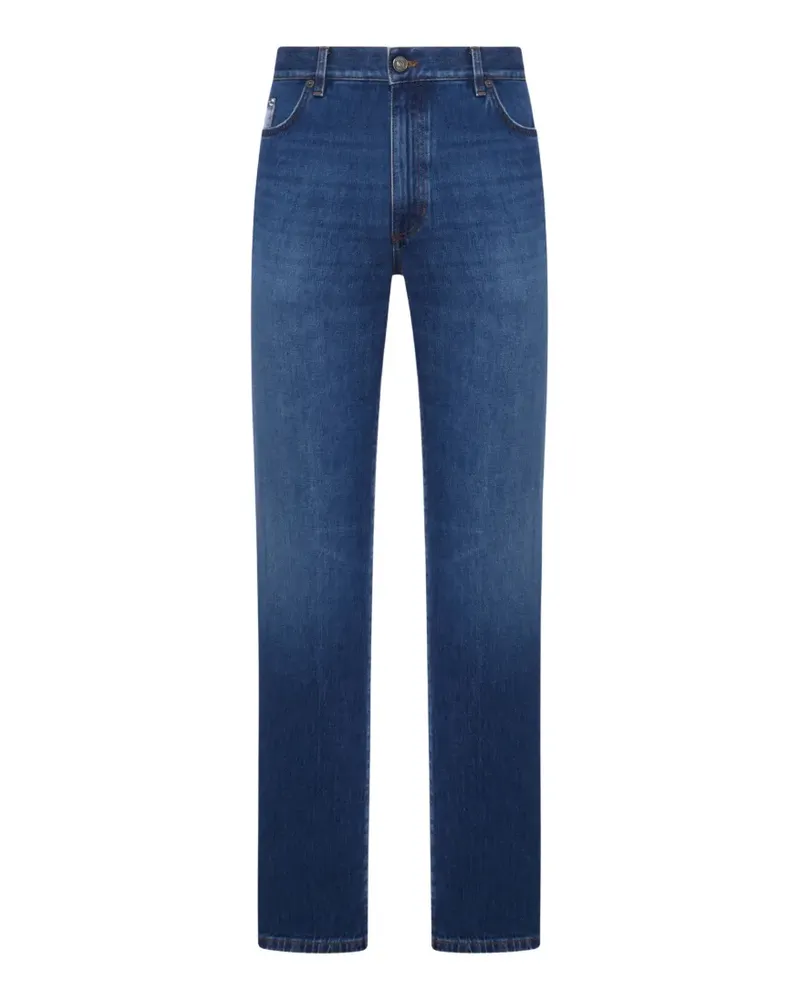 Ermenegildo Zegna patch straight jeans - Blau Blau