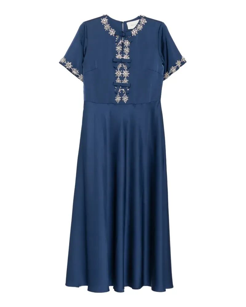 SHATHA ESSA crystal-embellished maxi dress - Blau Blau
