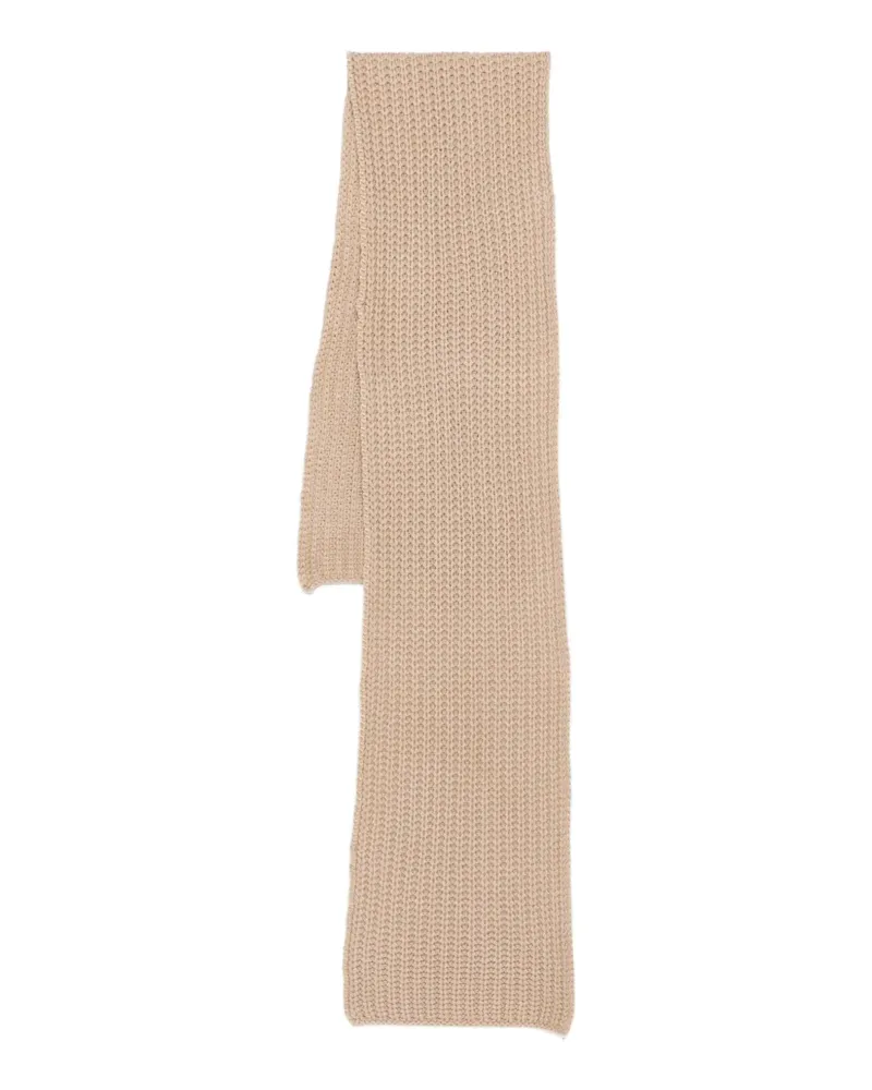 Liska Gerippter Strickschal - Nude Nude