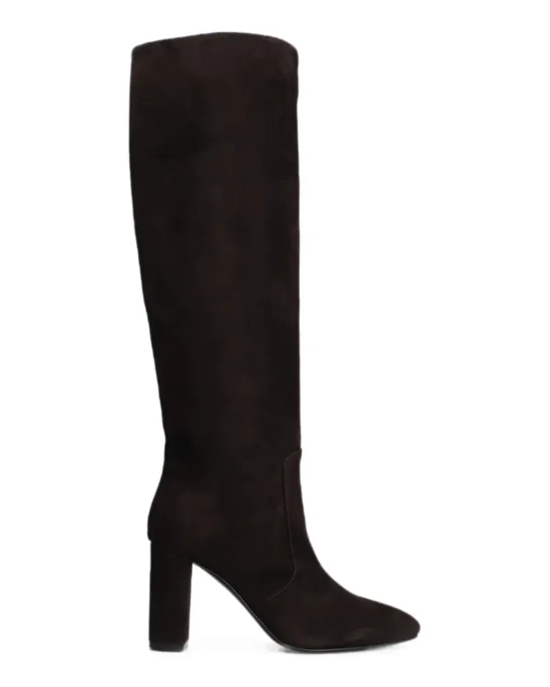 Via Roma 15 suede block-heel boots - Braun Braun